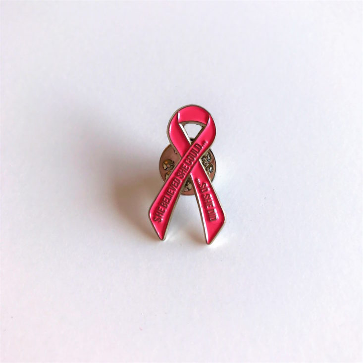 Brown Sugar Box October 2017 Breast Cancer Awareness enamel pin