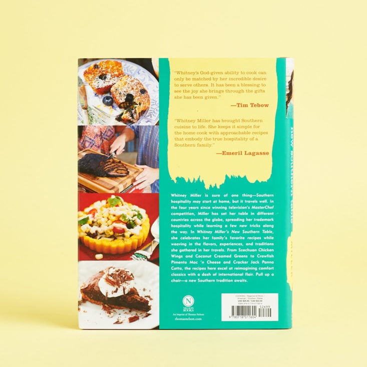 Whitney Miller's New Southern Table - Back cover