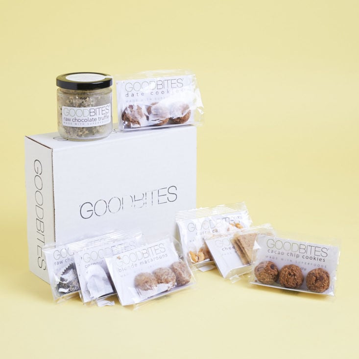 These raw cookies and truffles in this Goodbites box are SO indulgent!