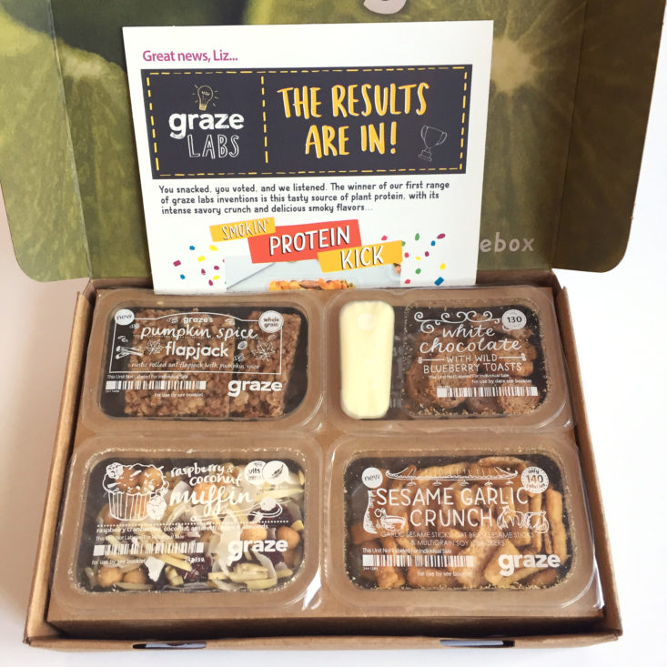 Graze 8 Snack Variety Box October 2017 - 0003