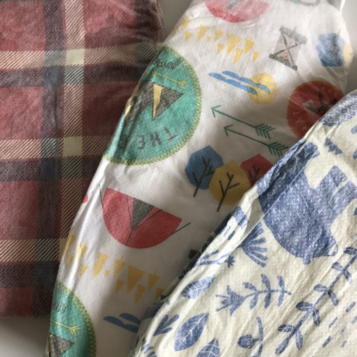Honest Diapers Bundle October 2017 Review - Fall diaper patterns detail