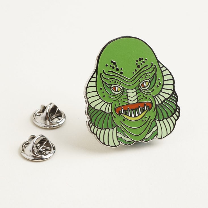 Creature from the Black Lagoon enamel pin with backings
