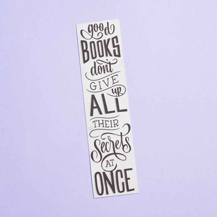 stephen king quote bookmark side one