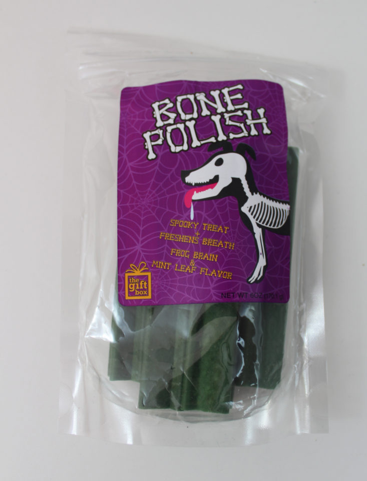 Pet Gift Box Dog October 2017 - bone polish treats