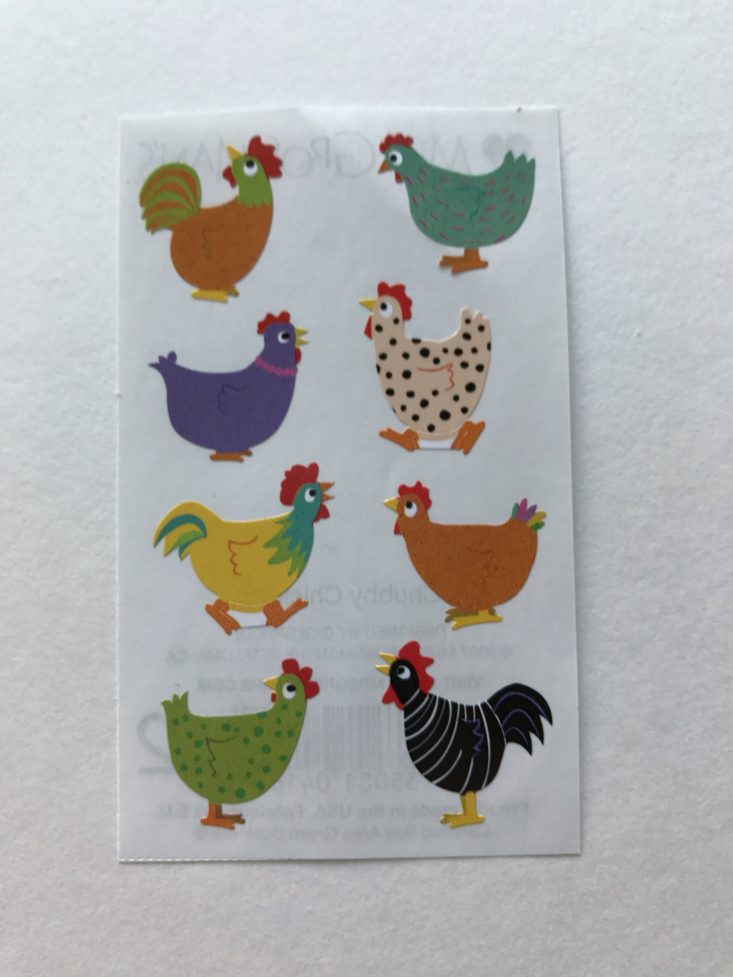 Pipsticks October 2017 Chickens