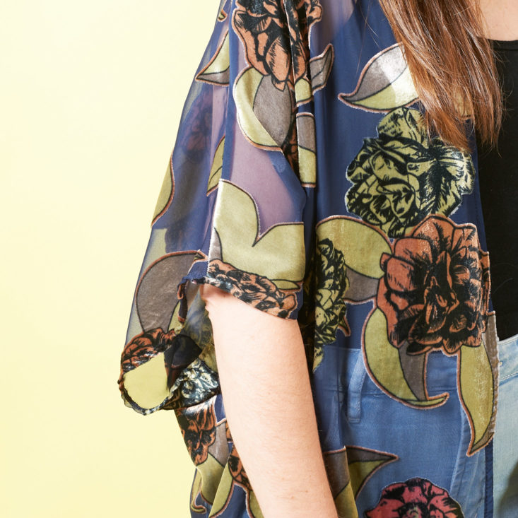 Stitch Fix Womens October 2017 - Velvet Kimono sleeve