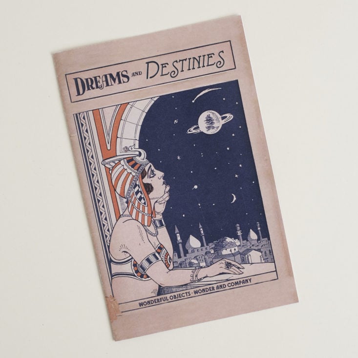 cover pamphlet for "Dreams and Destinies"