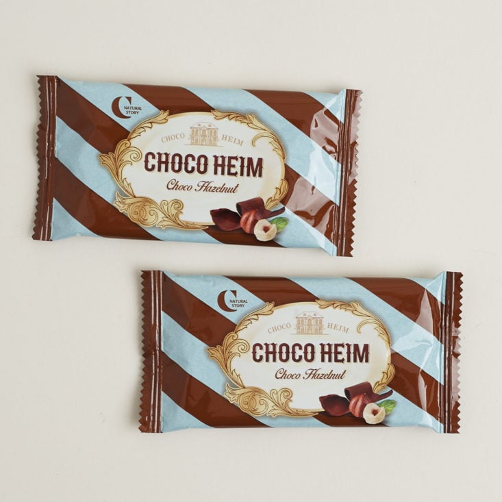 2 packages of Crown Chocolate Hazelnut Cookies from Korea