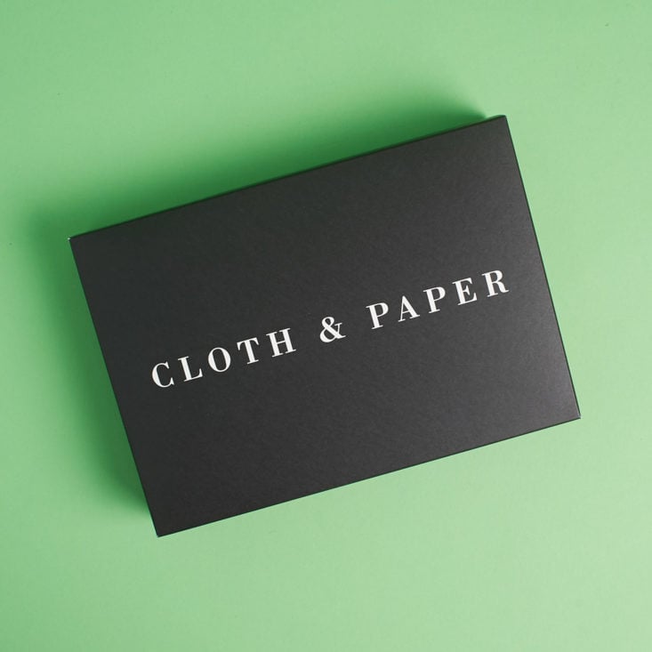 Cloth and Paper October 2017 box