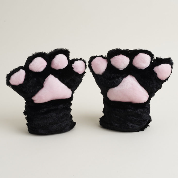 cat paw plush gloves