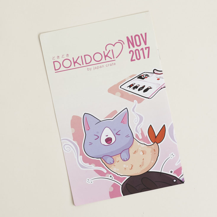 front of Doki Doki November 2017 pamphlet
