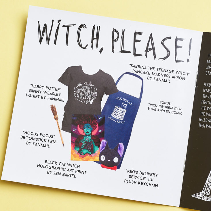 fanmail witch please info card for october 2017