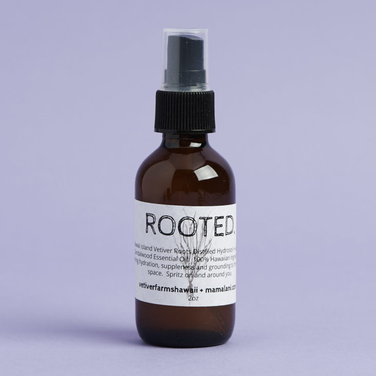 Rooted Vetiver Farms Hawaii Hydrosol Space and Self Spray
