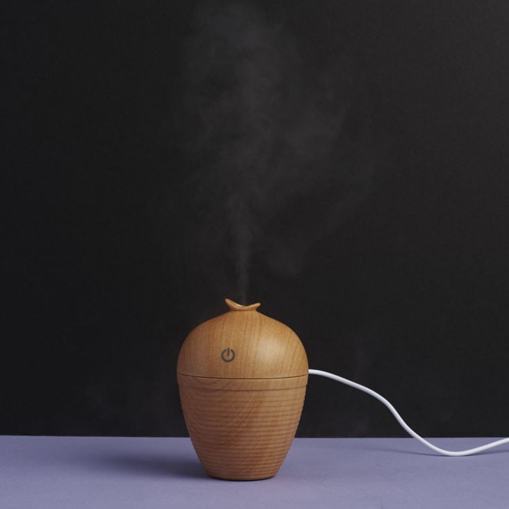 wish bottle essential oil diffuser puffing out vapor