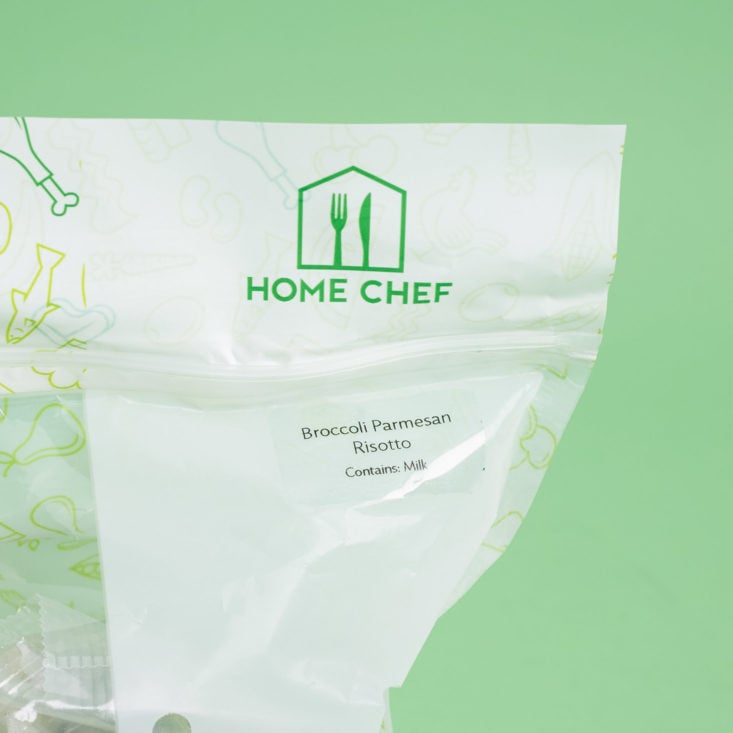 home chef ingredients bag