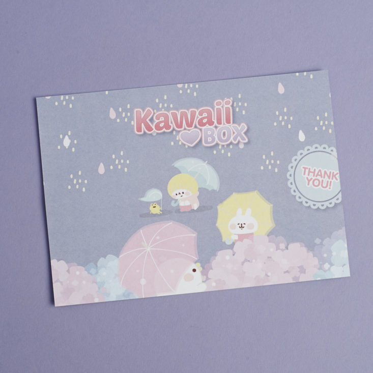 info card for Kawaii Box november 2017