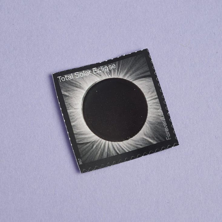 temperature changing eclipse stamp