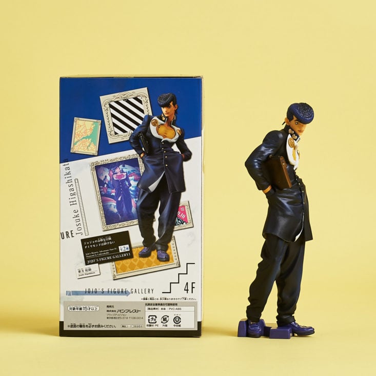 jojo's bizarre adventure character figurine and box