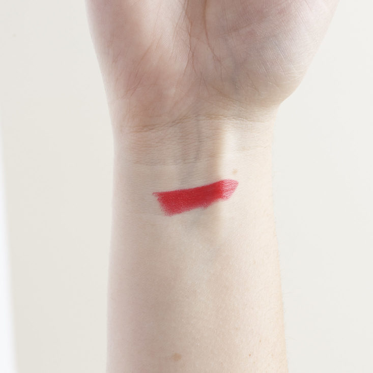 wrist swatch of Oui Fresh Lipstick in "As If"