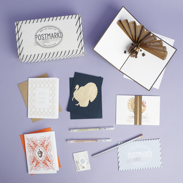 Contents of Postmarkd Studio PostBox November 2017