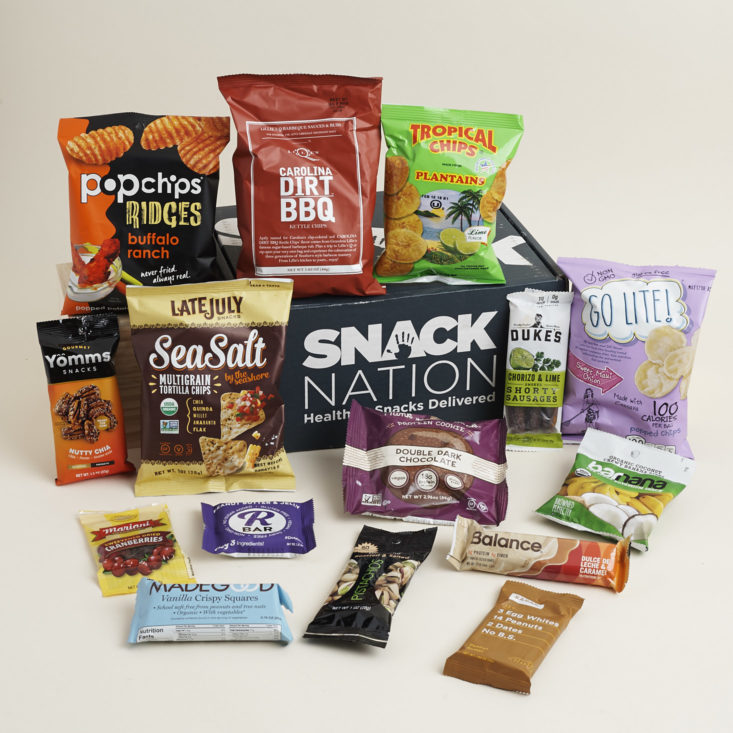 contents of snack nation box november 2017