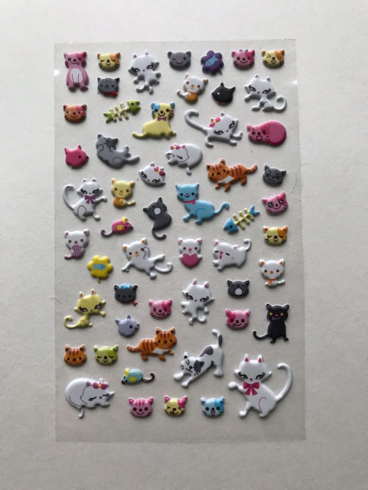 Stickermom Kiddie October 2017 Cats