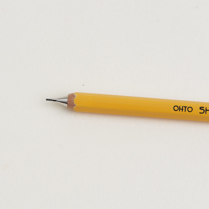 close up of tip of Ohto Sharp Mechanical Pencil