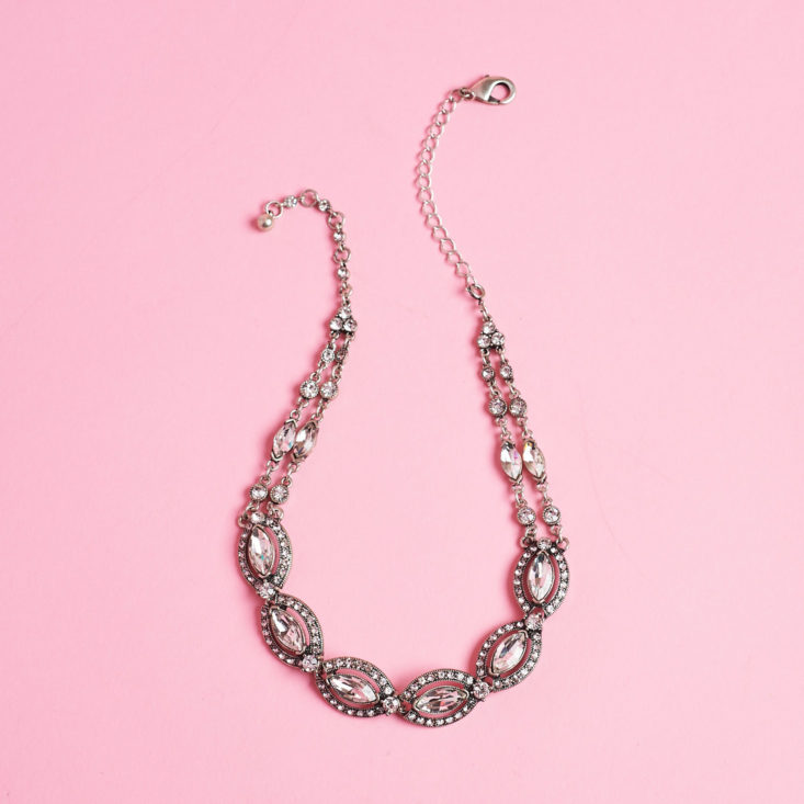 fancy silver holiday necklace