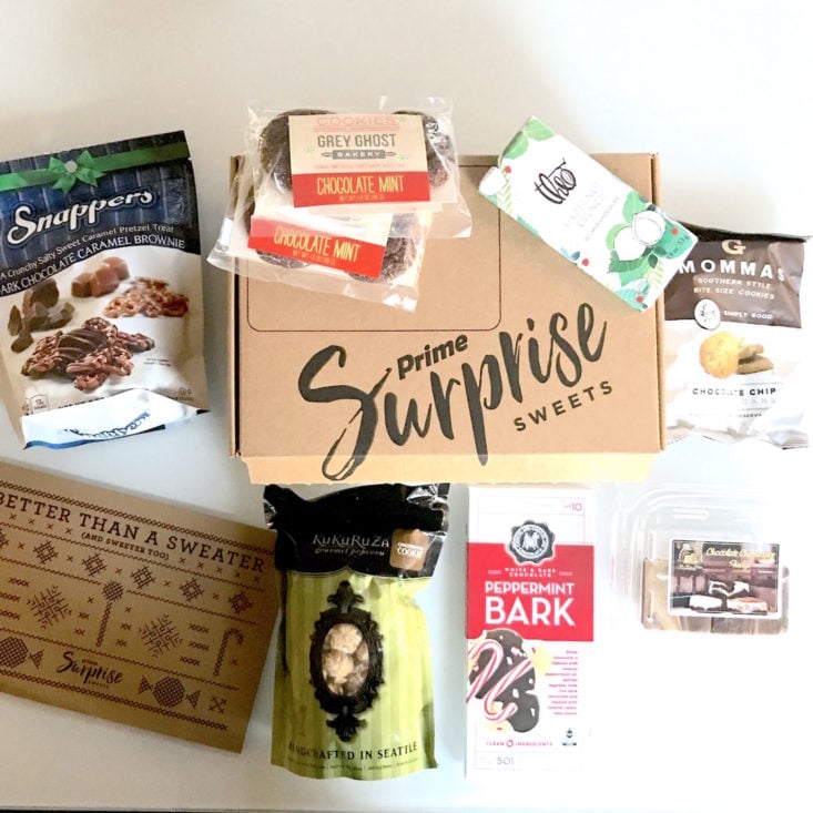 Amazon Holiday Prime Surprise Sweets Box all items
