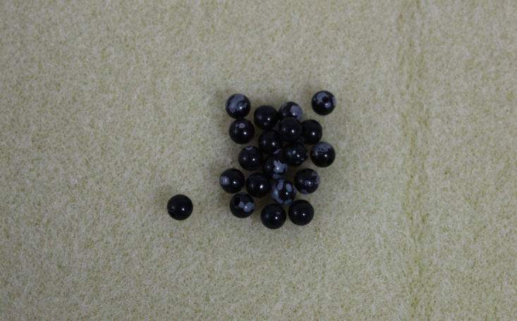 4 mm Round Snowflake Obsidian (20)