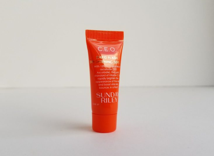 orange tube of makeup