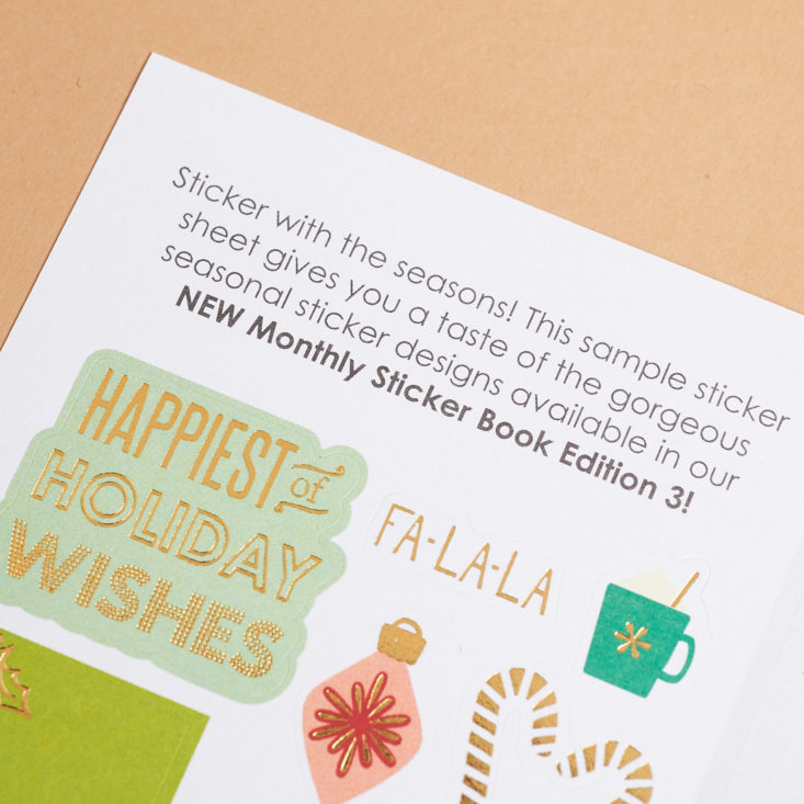 note about the sticker sheet by erin condren