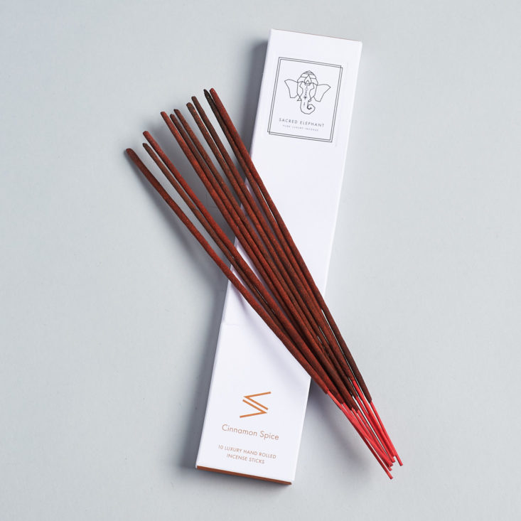 incense sticks out of the package