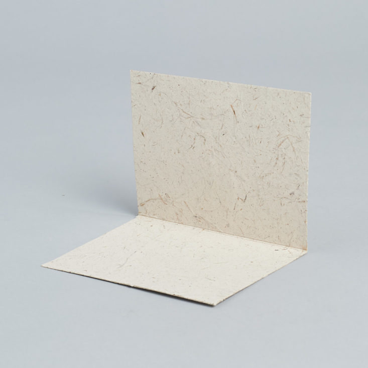 The inside of this Globein greeting card is blank.