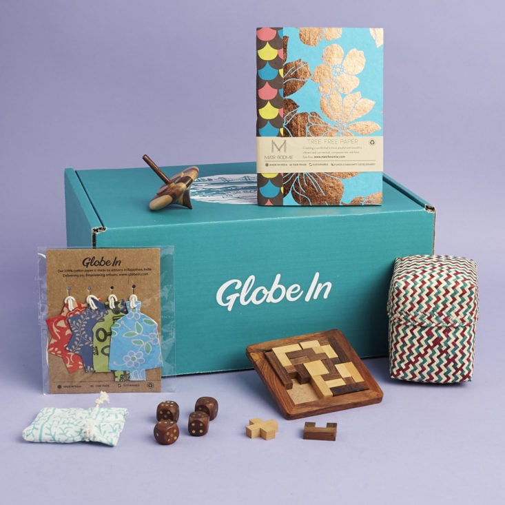 contents of globein artisan box december 2017