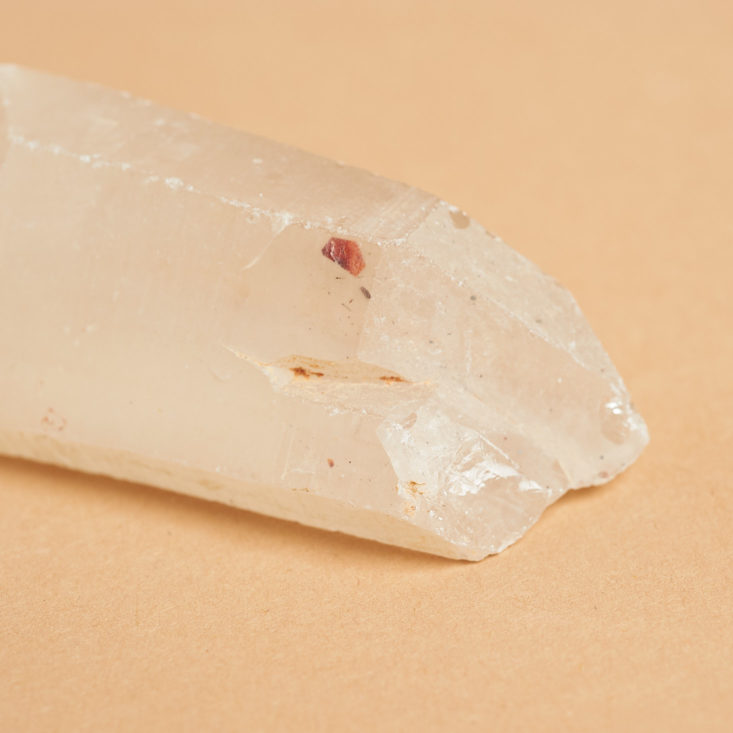 clear crystal close up