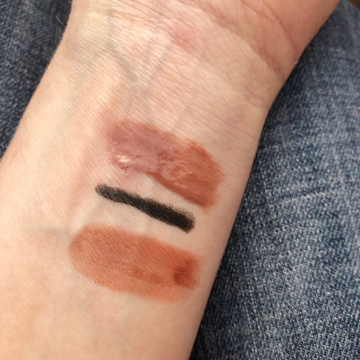 swatches on arm