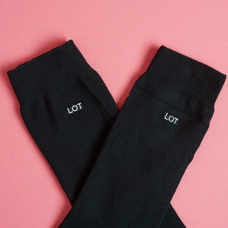 lot logo on socks