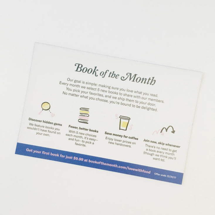 Book of the Month Coupon