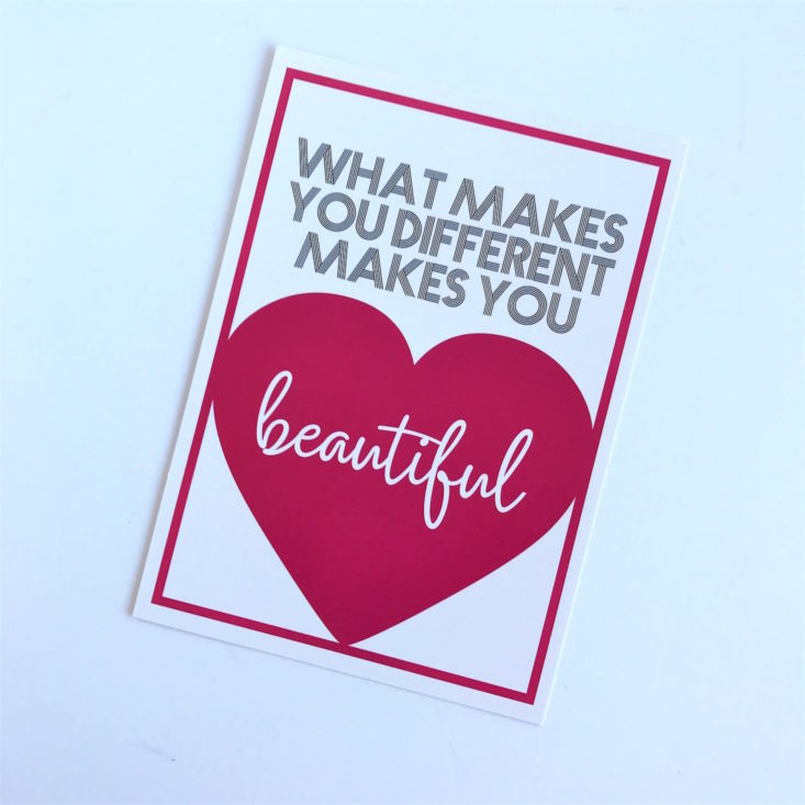 What Makes You Different Makes You Beautiful poster front