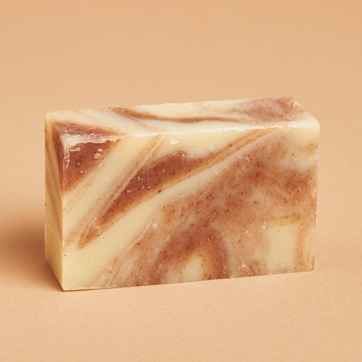 natural brown and cream marbled soap