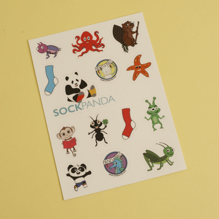 Panda Pals Kid_s Socks Box December 2017 Stickers - 0008