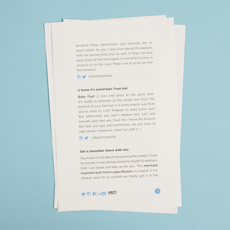 quarterly info cards