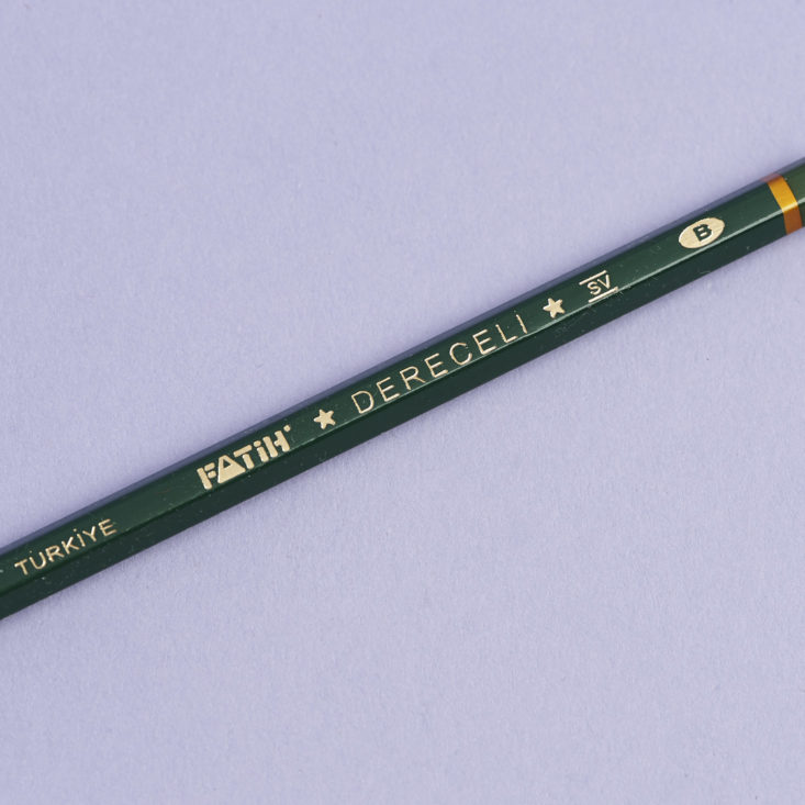 close up of Turkiye Pencil