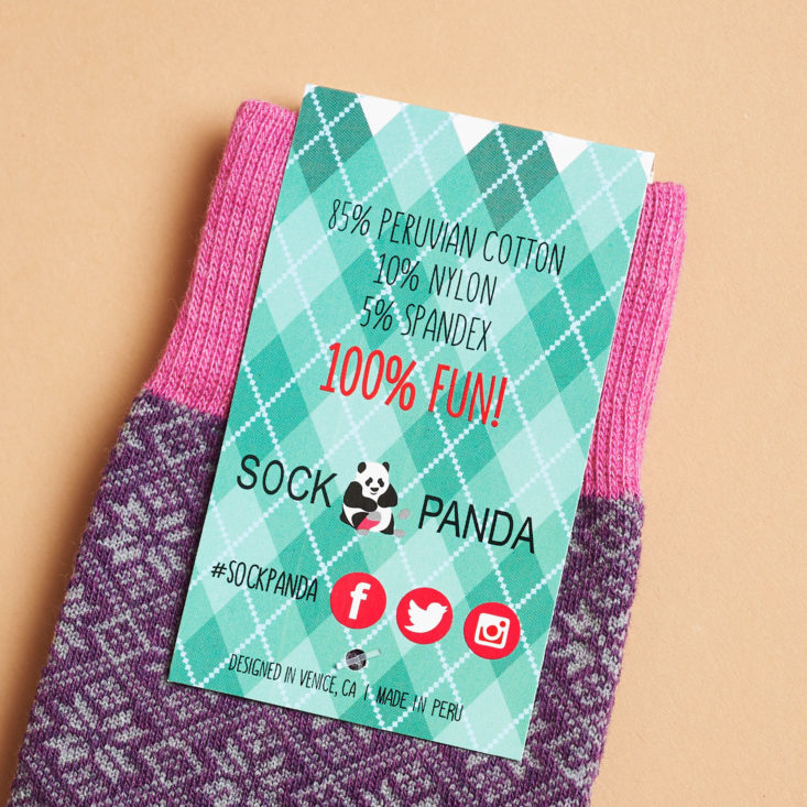 Sock Panda Tag