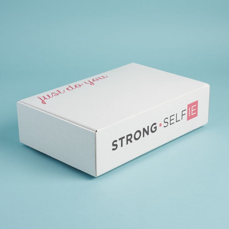 strong selfie december 2017 box unwrapped from shipping paper