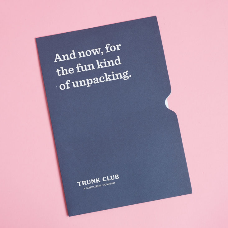 Trunk Club envelope