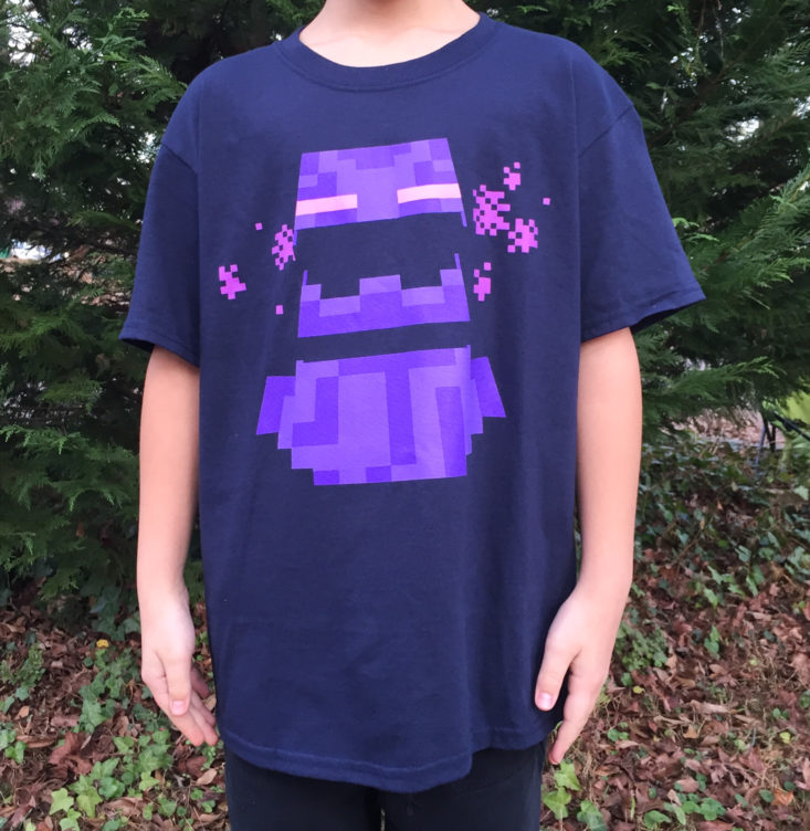 Exclusive Minecraft Tee modeled