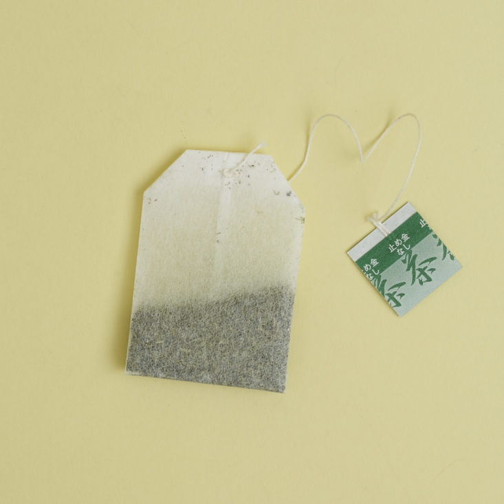 Sencha and Matcha Blend Tea Bag out of package