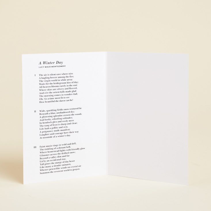 poetic greeting card